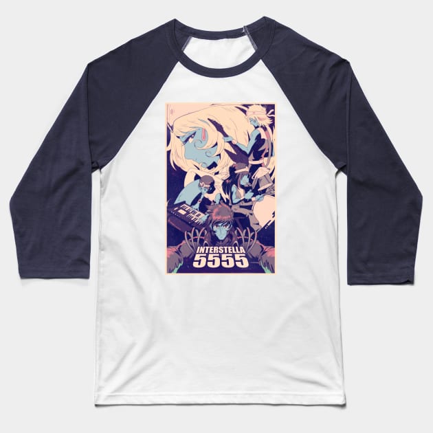 Interstella 5555 Baseball T-Shirt by Mikeycomix